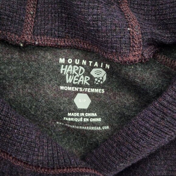 Mountain Hardwear Sevina Hooded Sweater Women's Size Small Purple Y2K - Picture 8 of 9